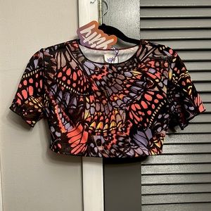 Fabletics/Yitty mesh smoothing midi top • size XL